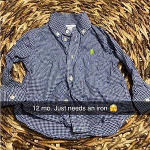 12 mo Ralph Lauren button down